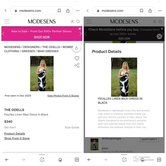 Anthropologie Feuilles The Odells Linen Maxi Dress Size XL - Picture 15 of 16